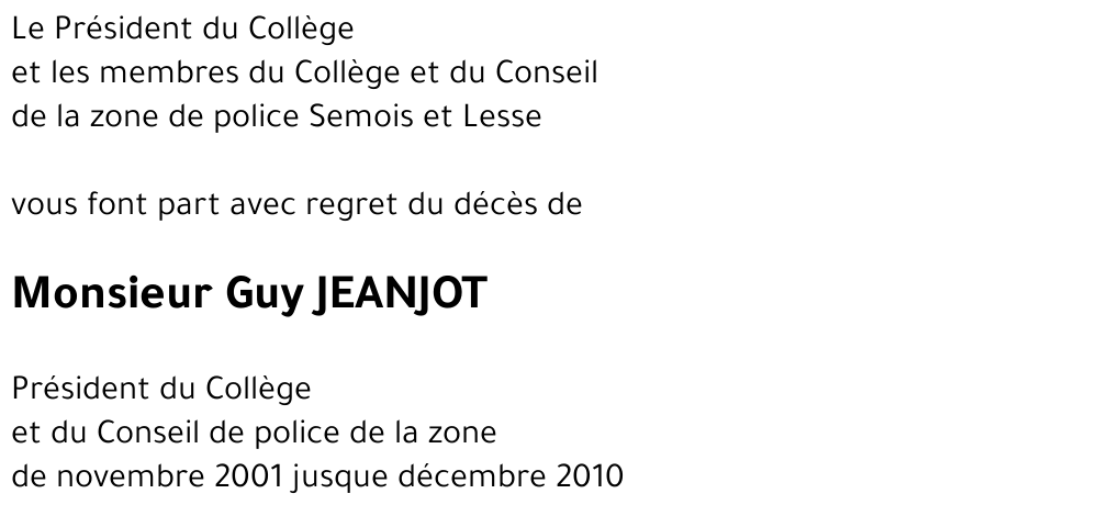 Guy JEANJOT