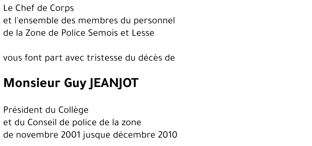 Guy JEANJOT