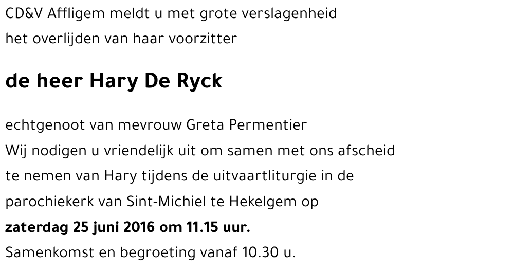 Hary De Ryck