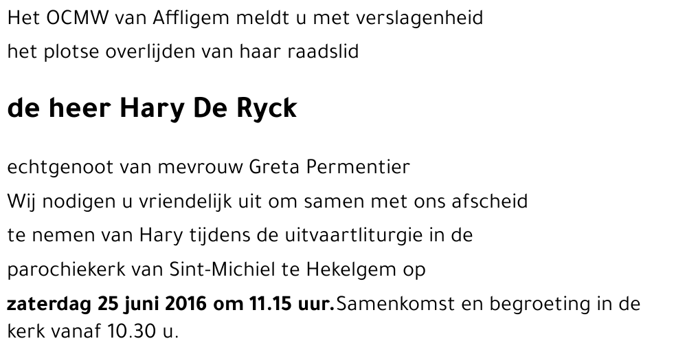 Hary De Ryck