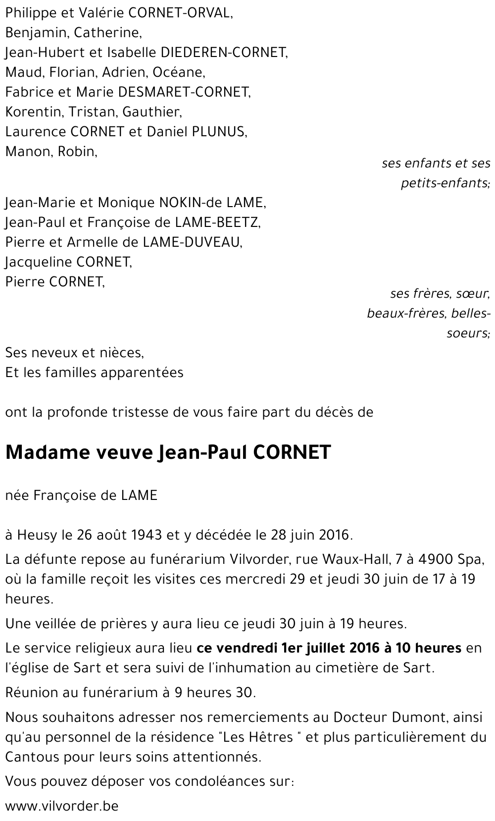 Jean-Paul CORNET