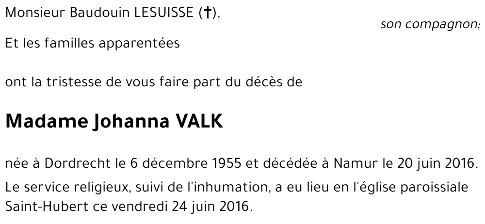 Johanna VALK