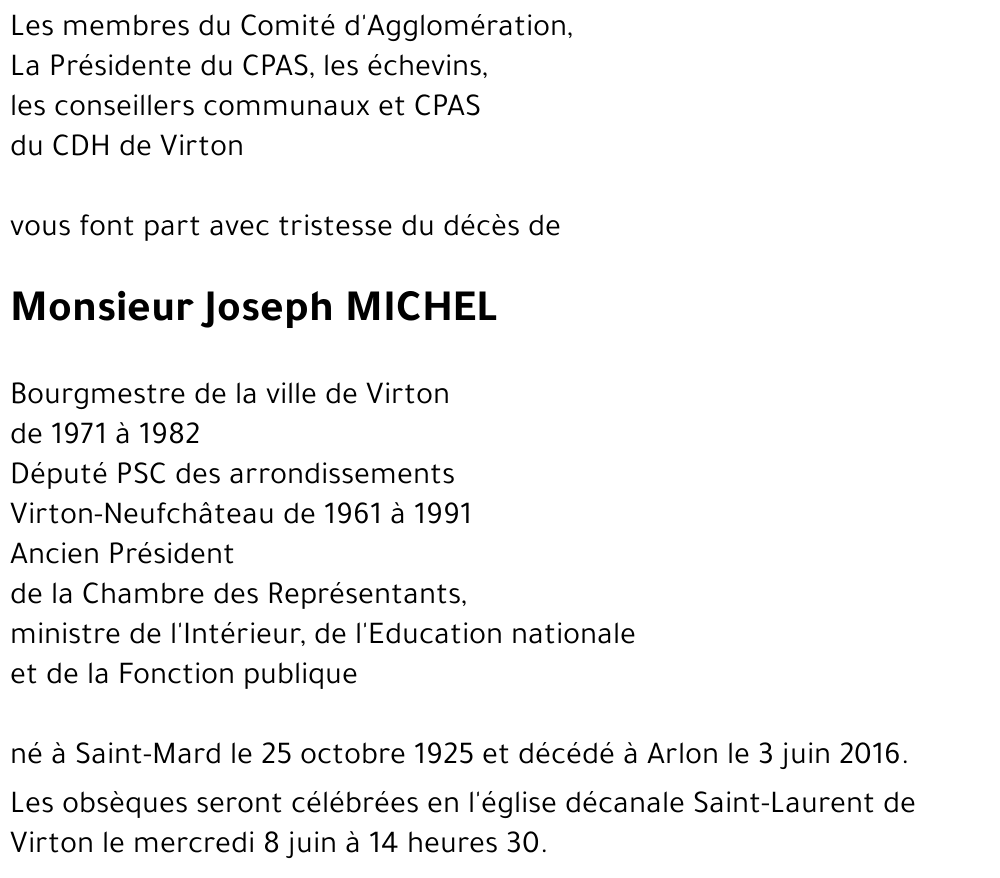 Joseph MICHEL