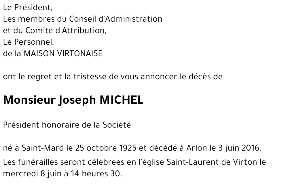 Joseph MICHEL