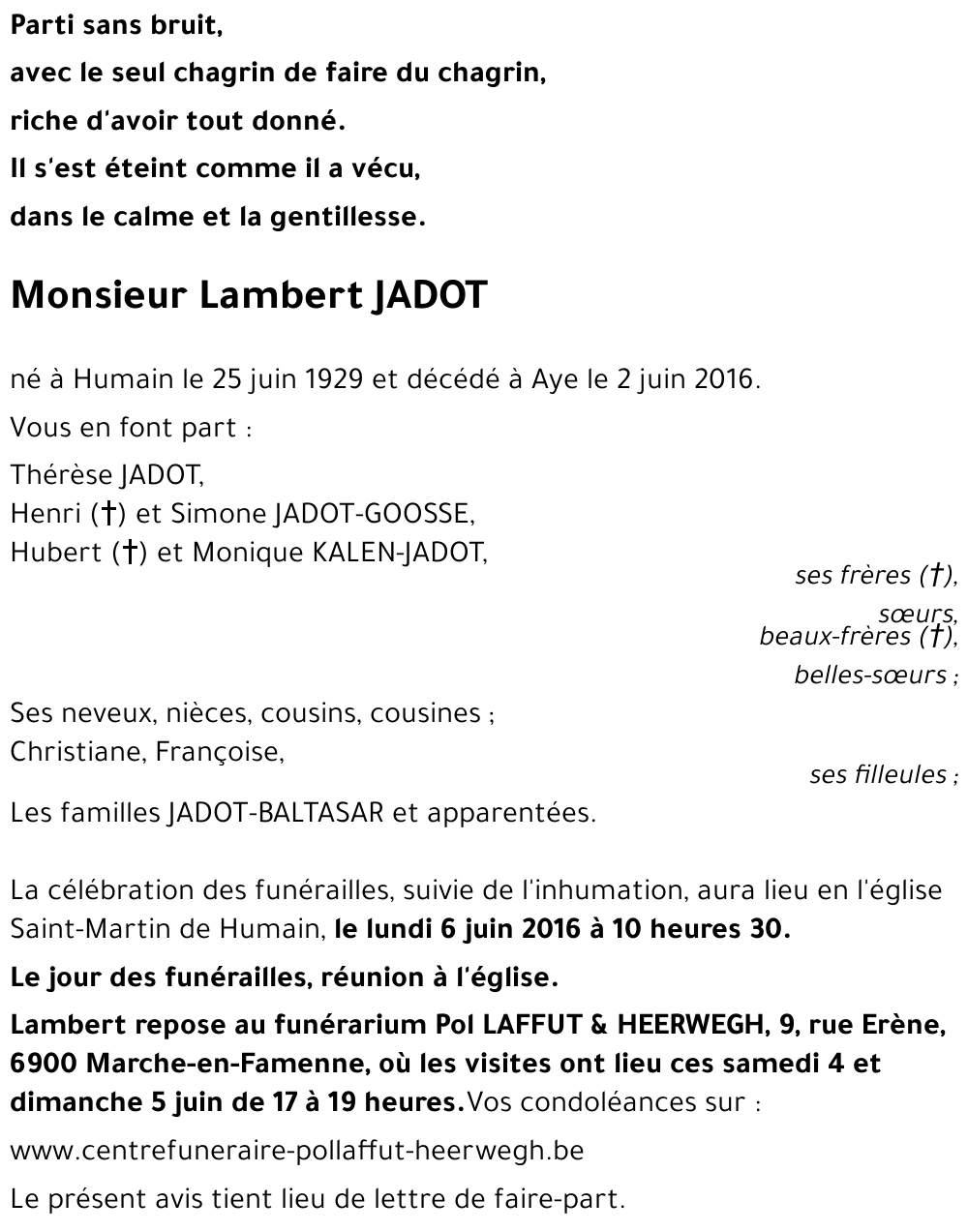 Lambert JADOT