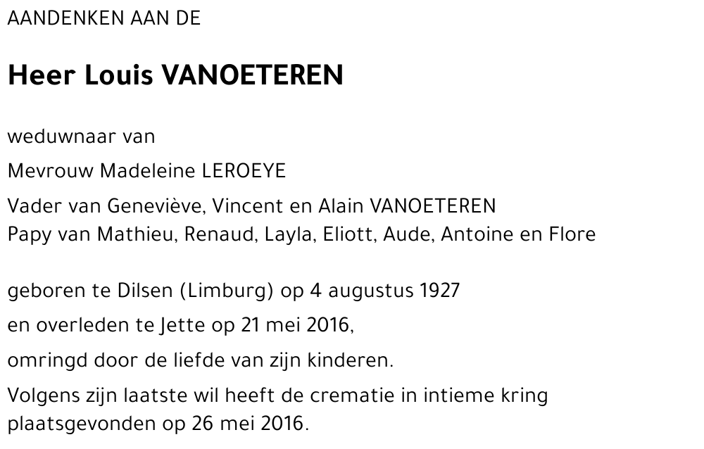 Louis VANOETEREN