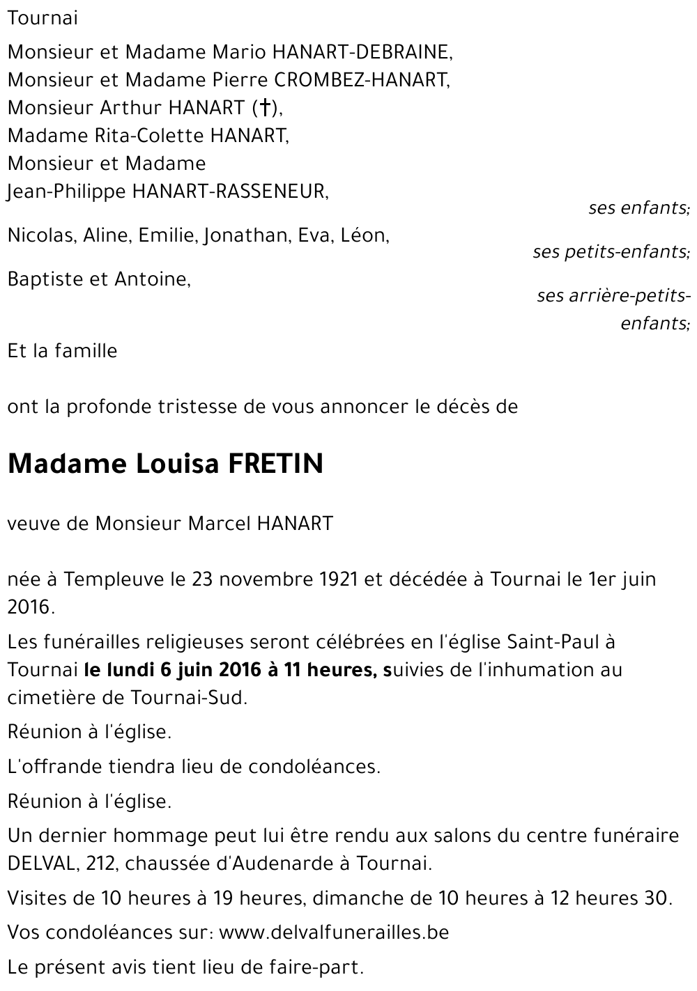 Louisa FRETIN