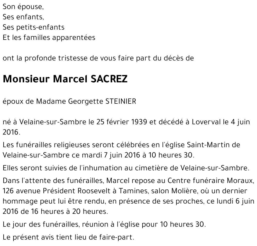 Marcel SACREZ