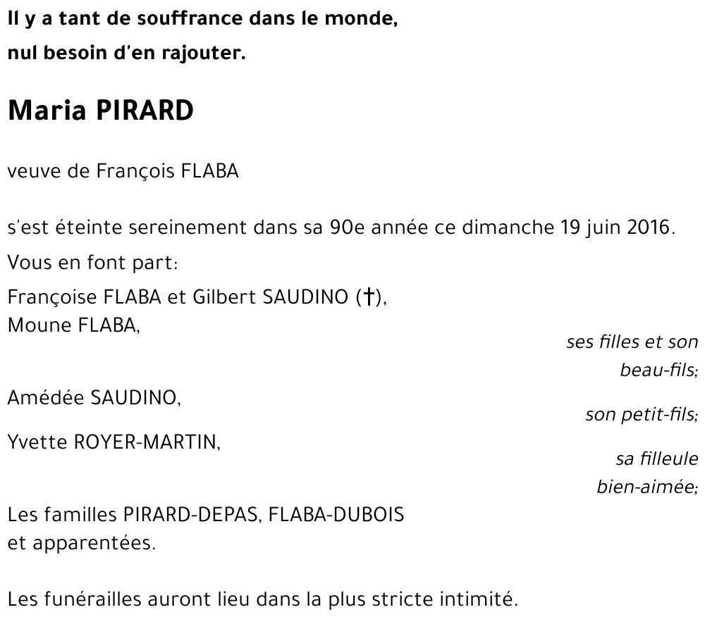 Maria PIRARD