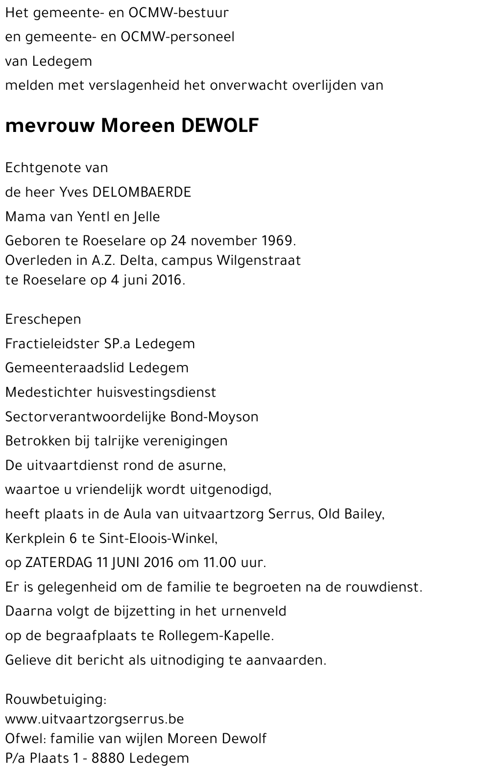 Moreen DEWOLF