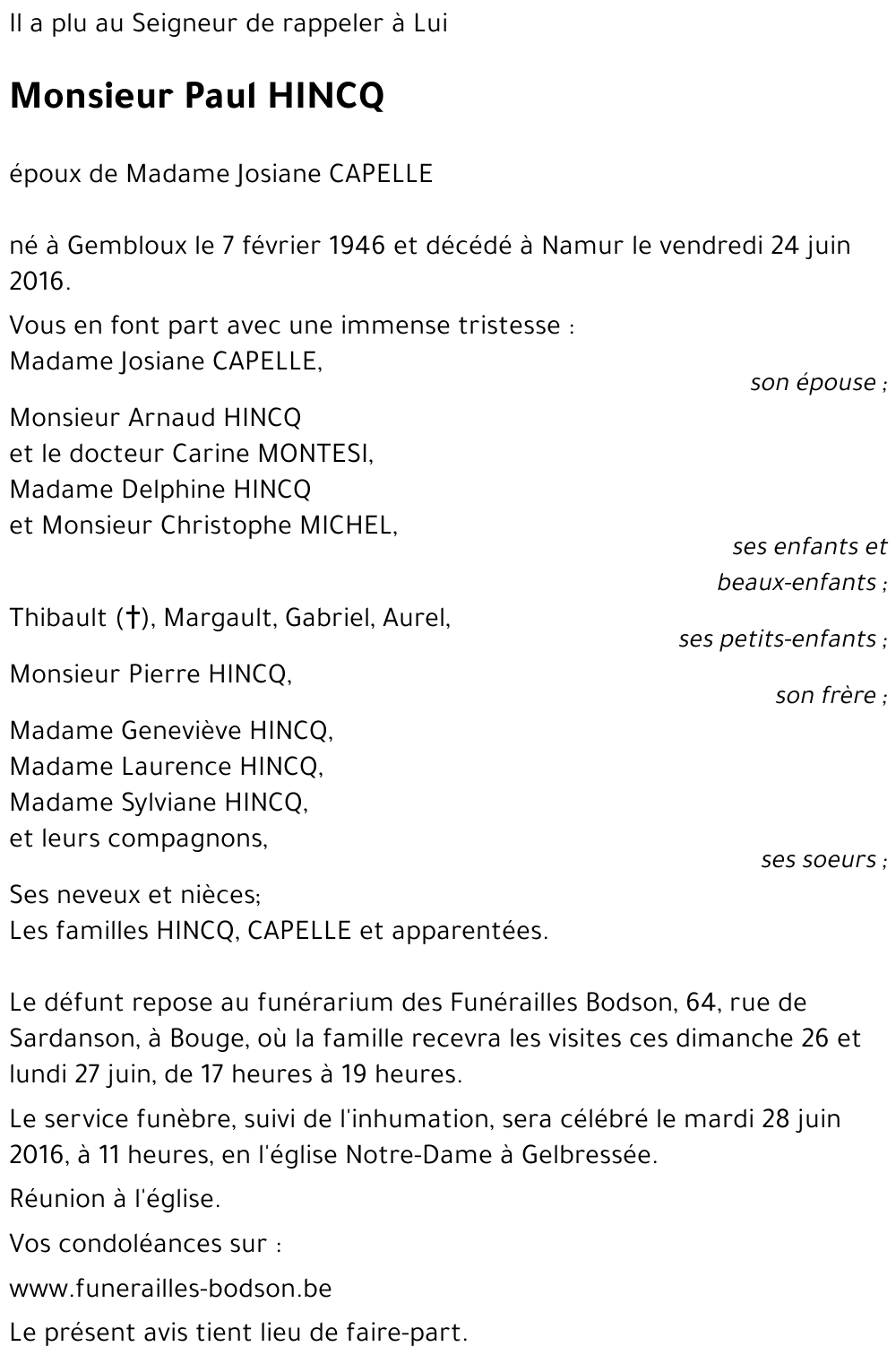 Paul HINCQ