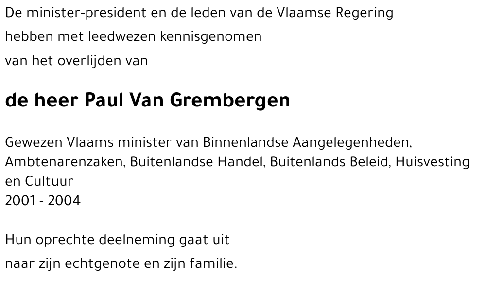 Paul Van Grembergen