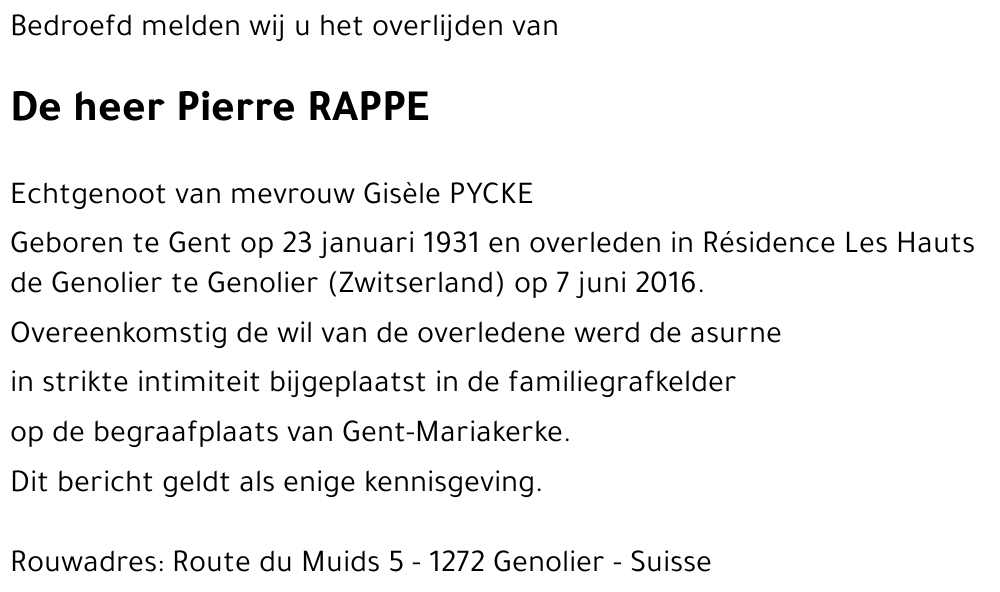 Pierre RAPPE