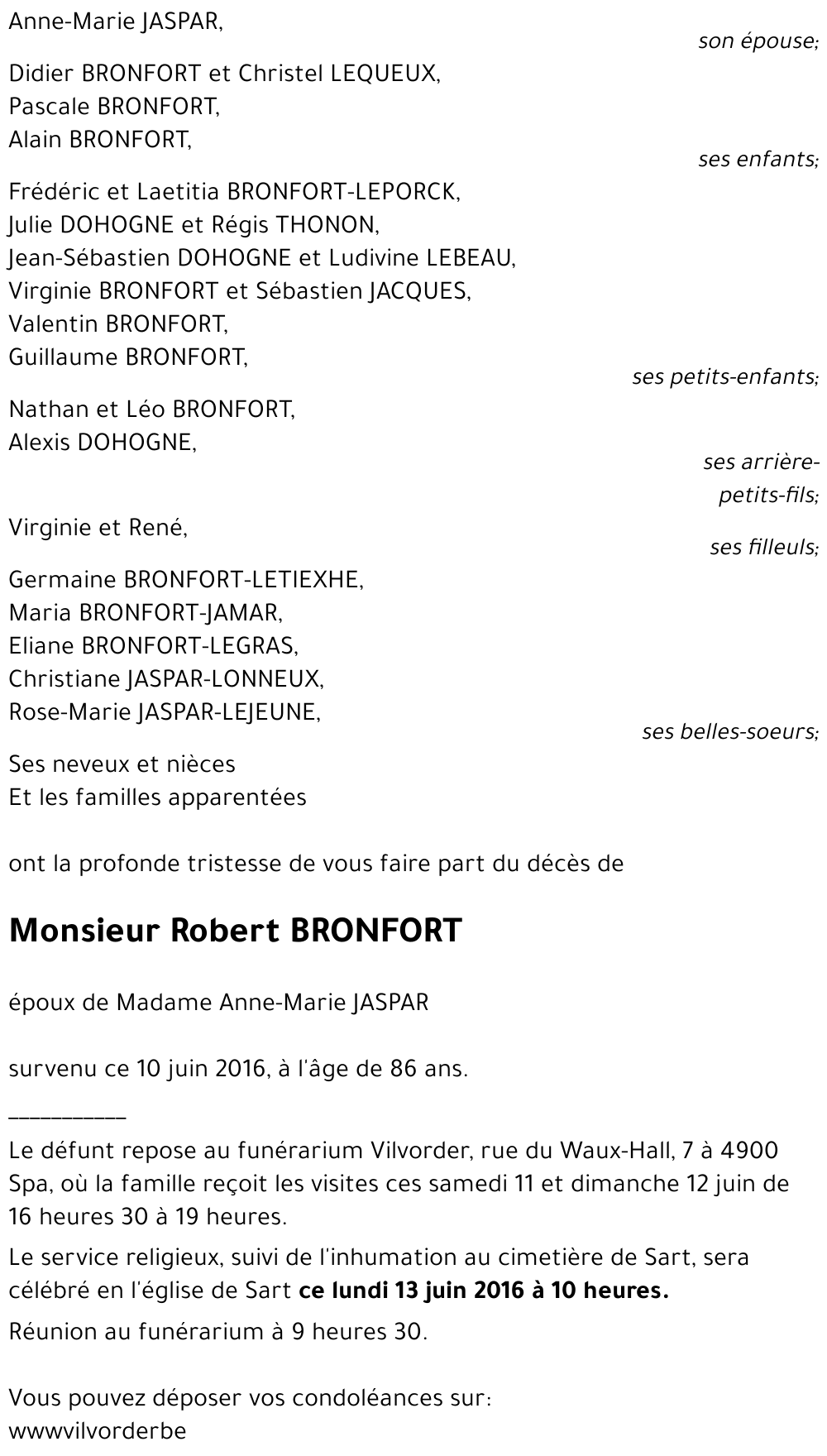 Robert BRONFORT