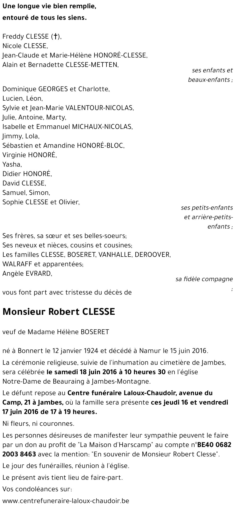 Robert CLESSE