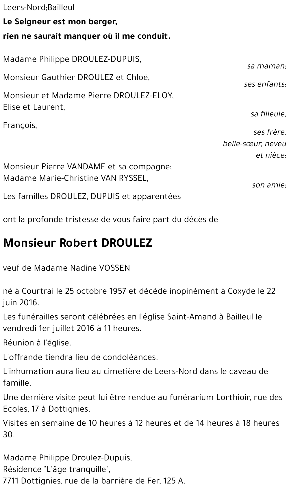 Robert DROULEZ