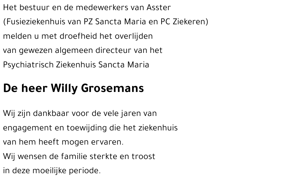 Willy Grosemans