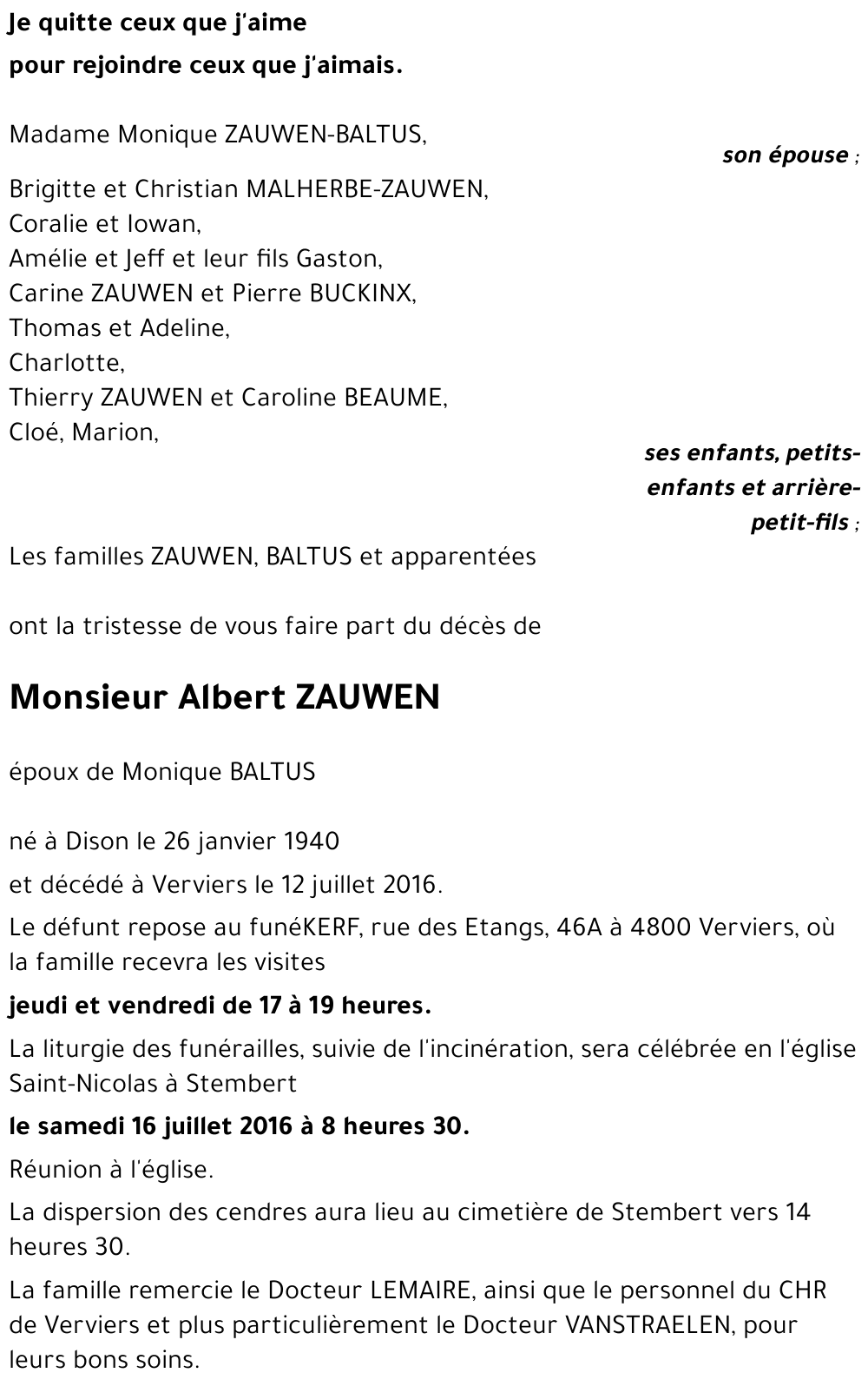Albert ZAUWEN