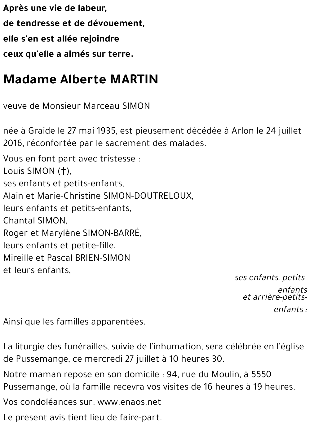 Alberte MARTIN