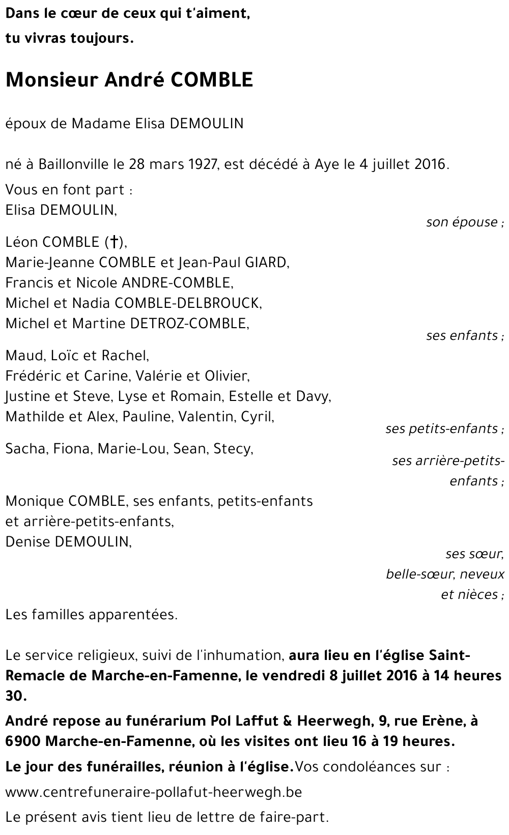André COMBLE