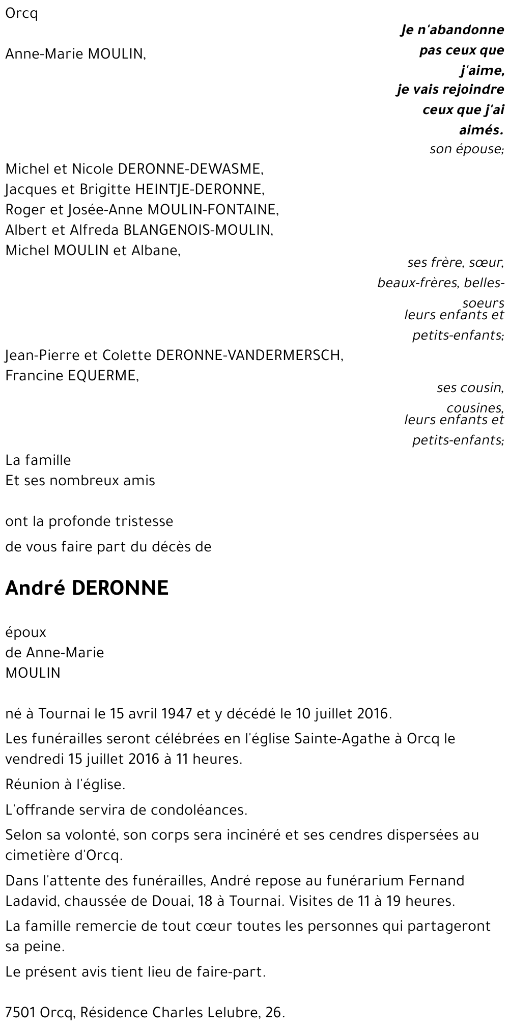 André DERONNE