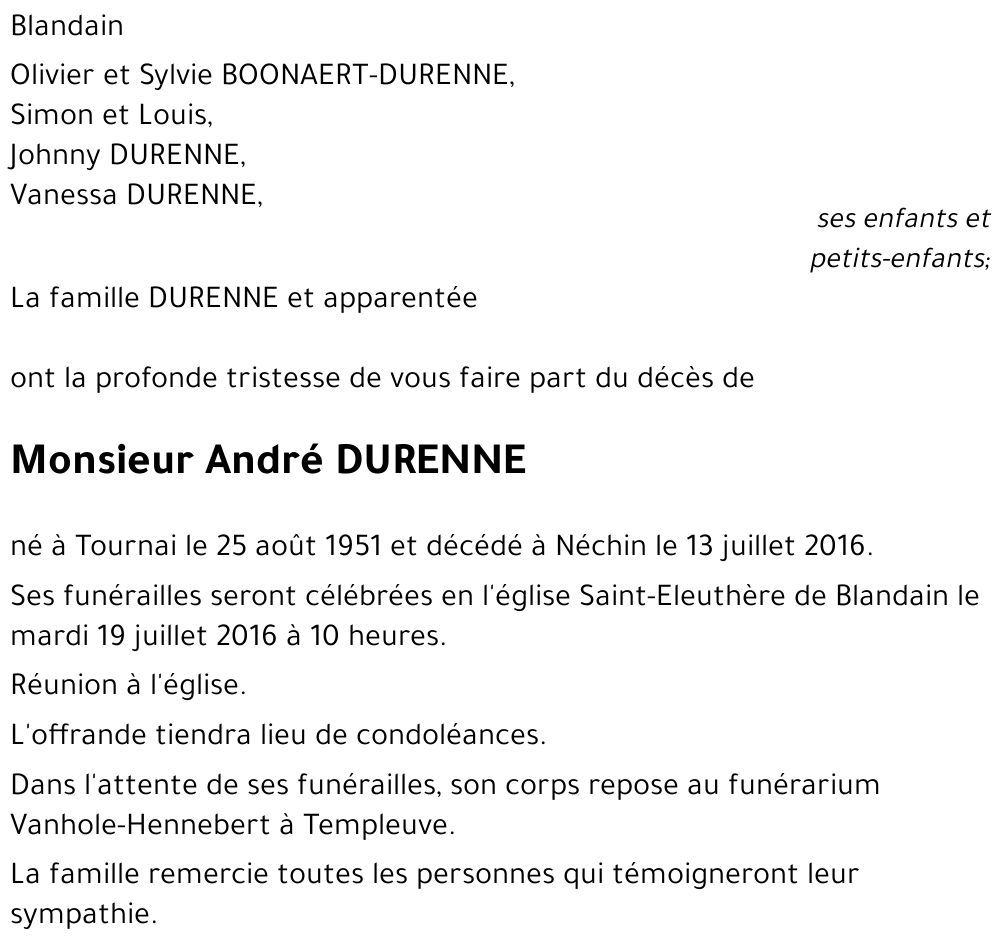 André DURENNE