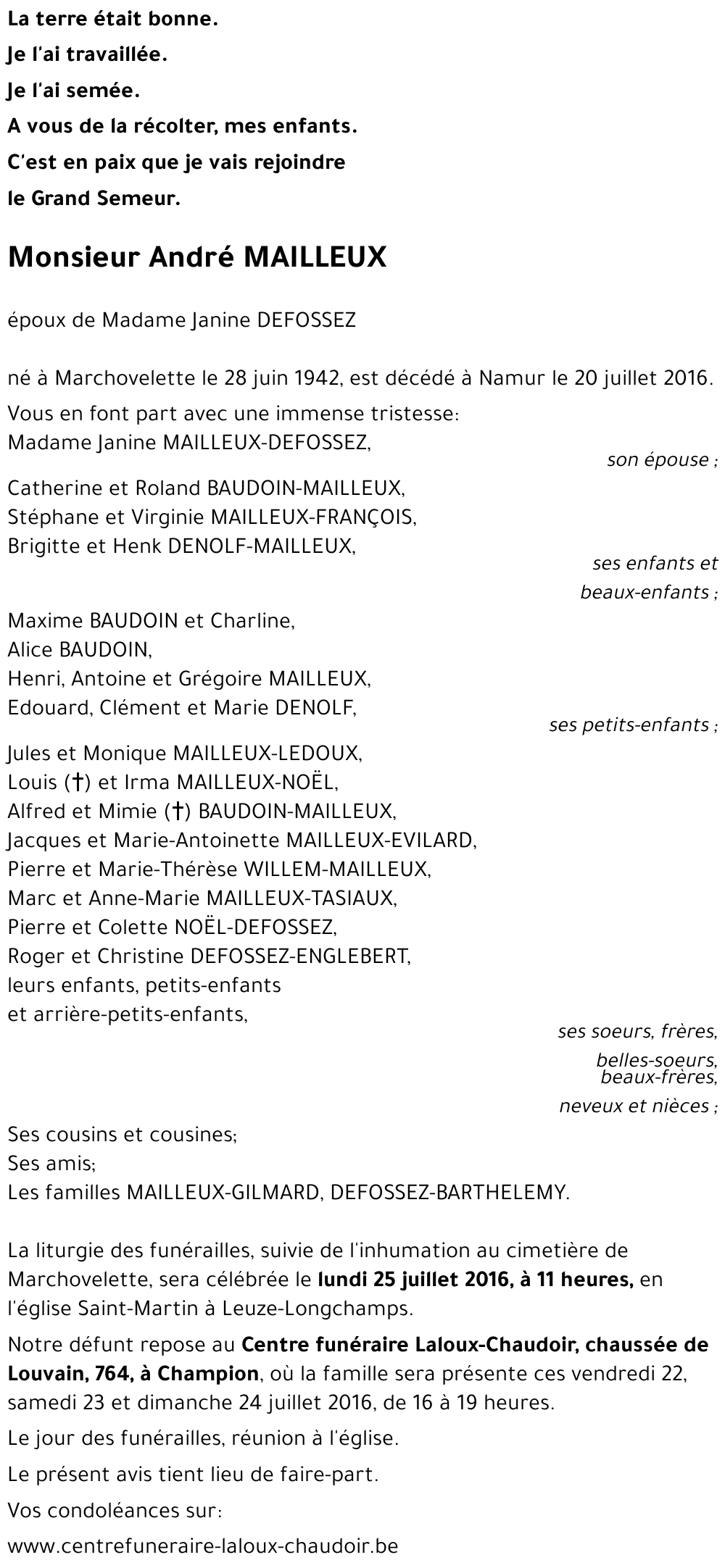 André MAILLEUX