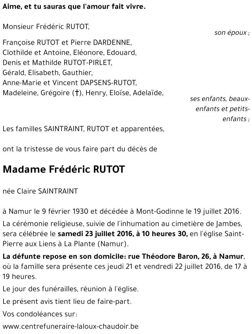 Claire SAINTRAINT