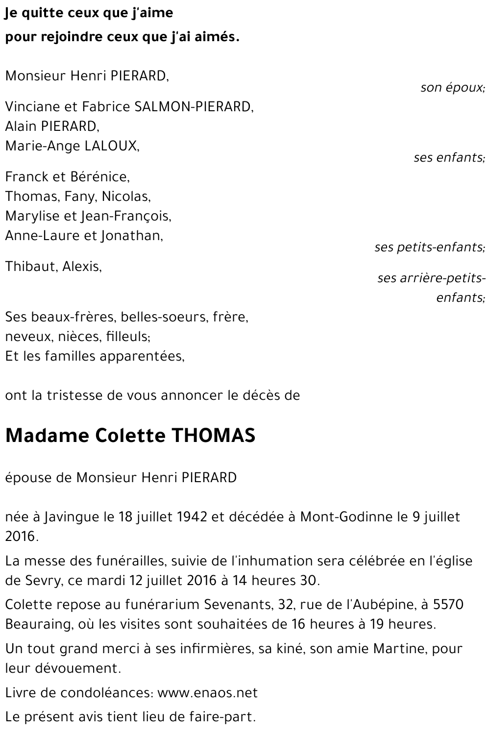 Colette THOMAS