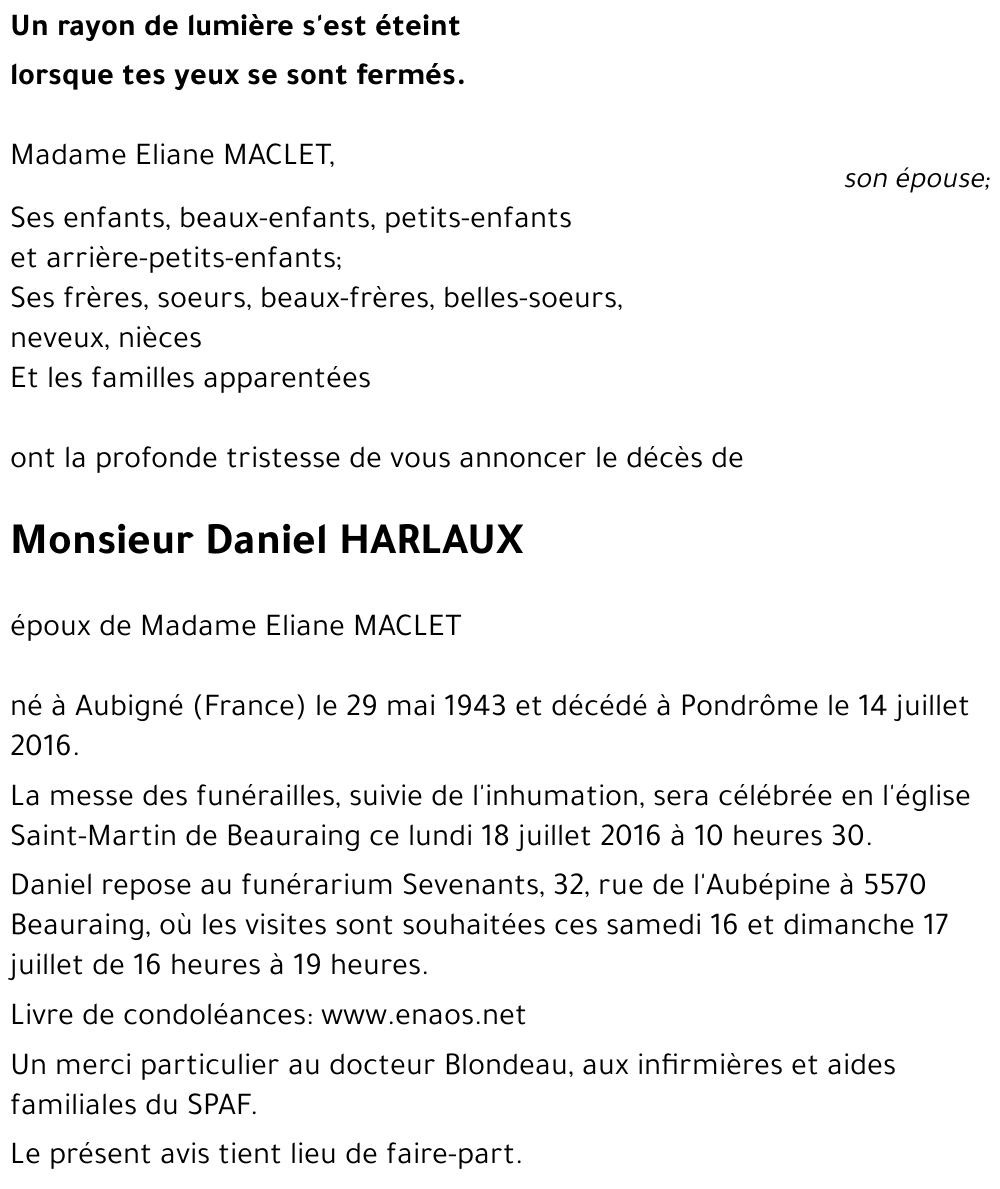 Daniel HARLAUX