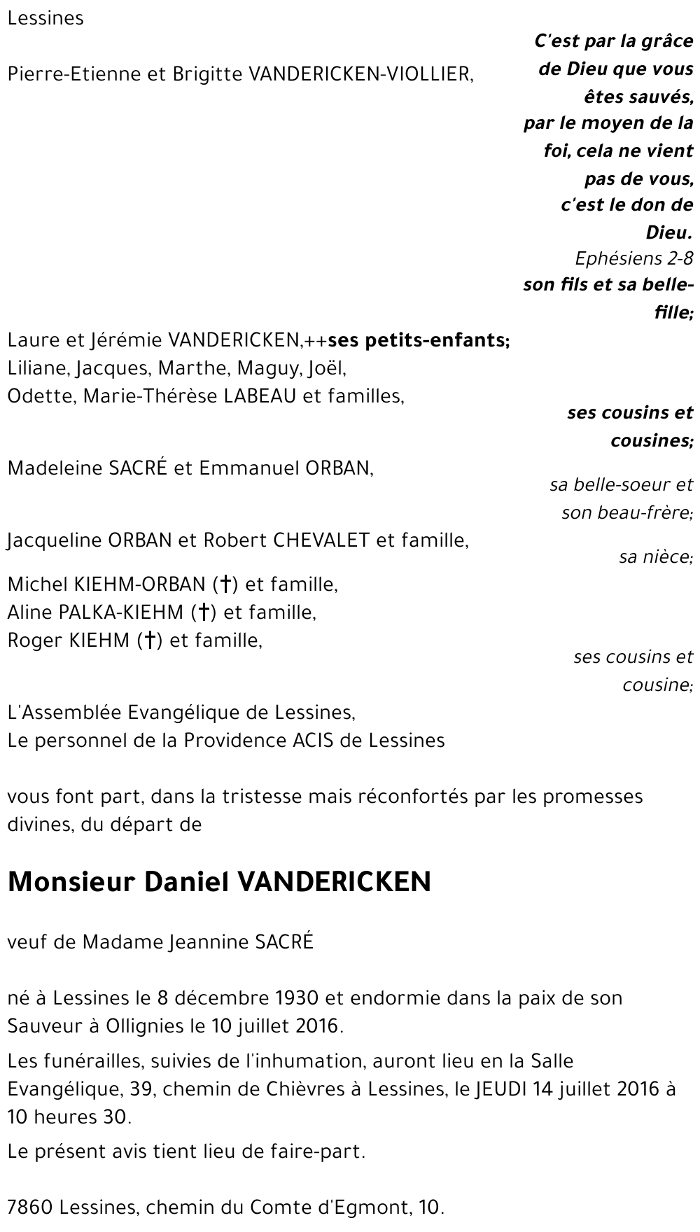 Daniel VANDERICKEN