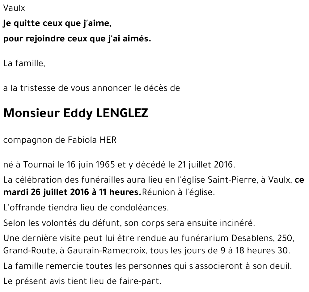 Eddy LENGLEZ