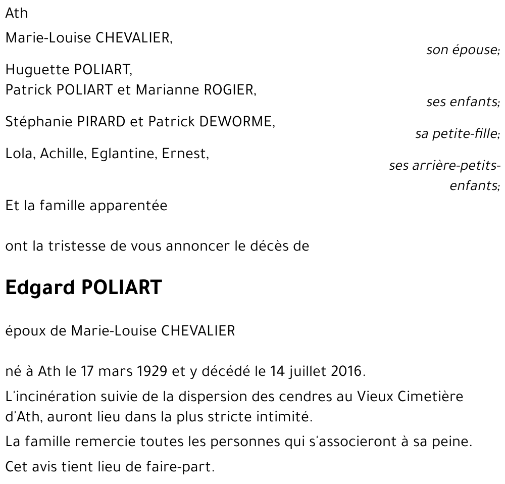 Edgard POLIART