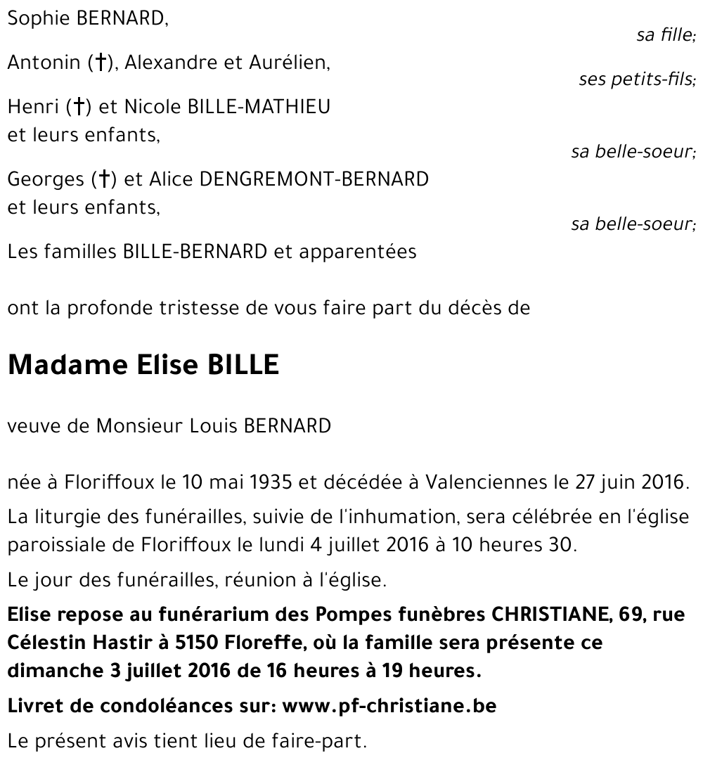 Elise BILLE