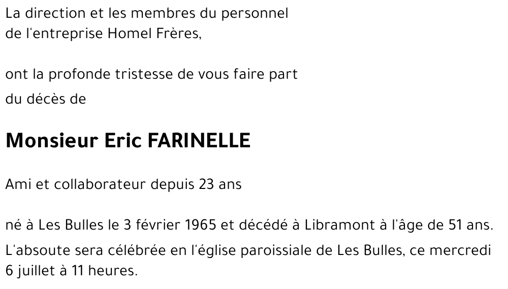 Eric FARINELLE