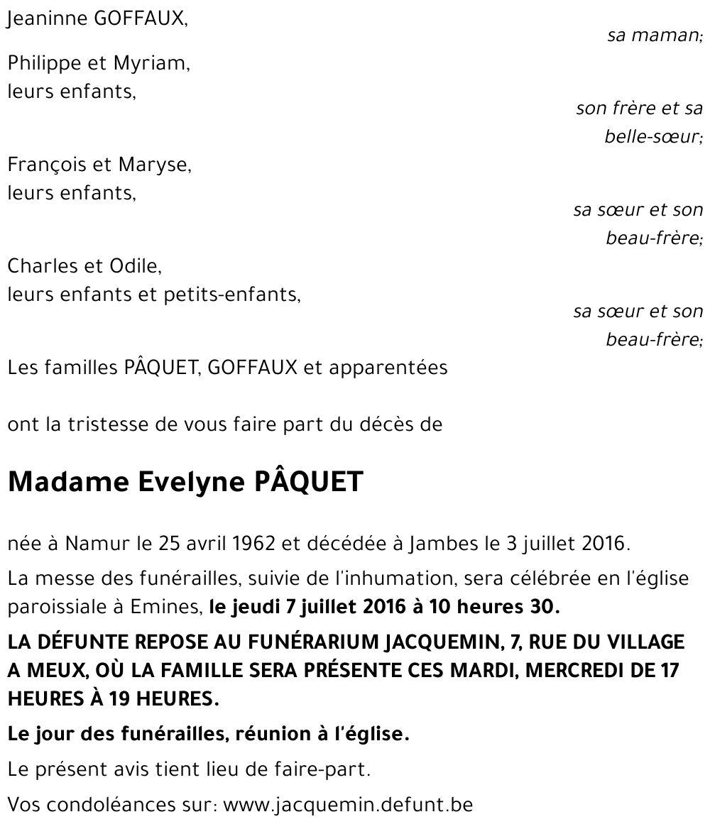 Evelyne Pâquet