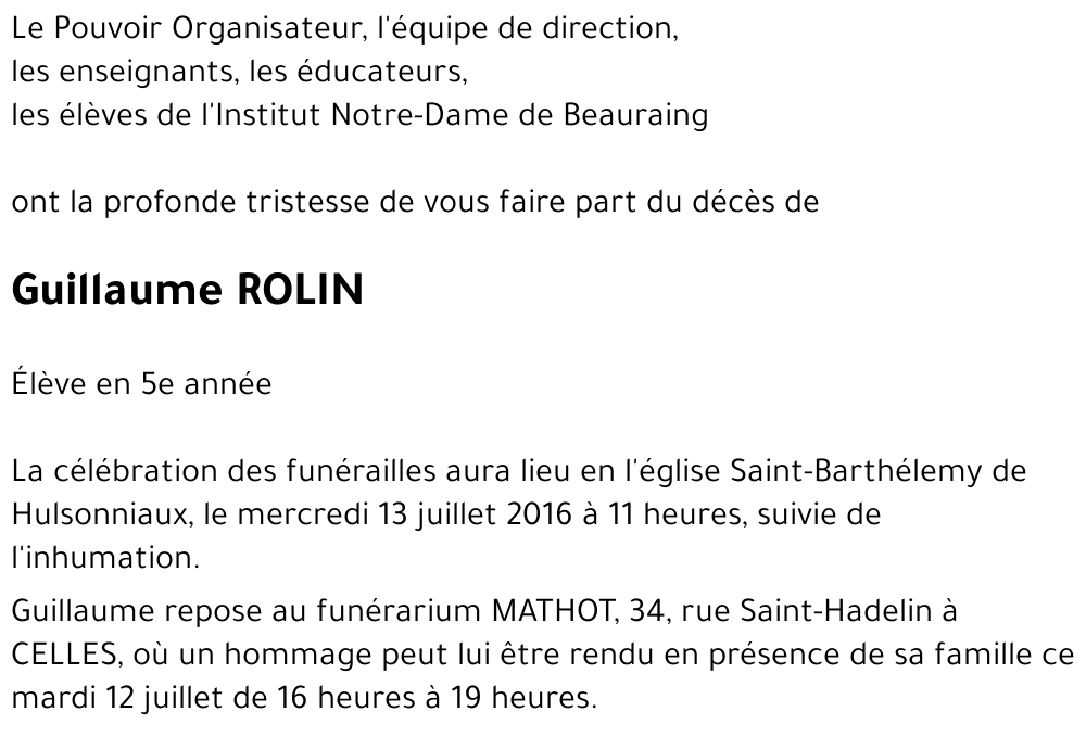 Guillaume ROLIN
