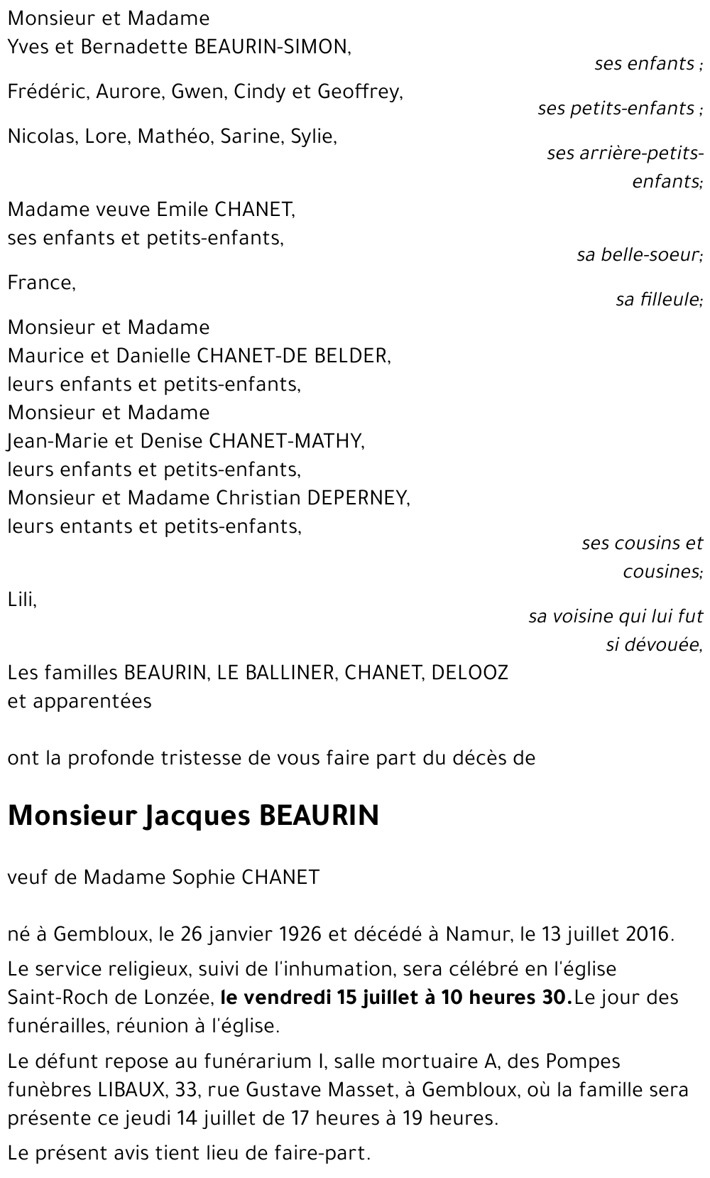 Jacques BEAURIN