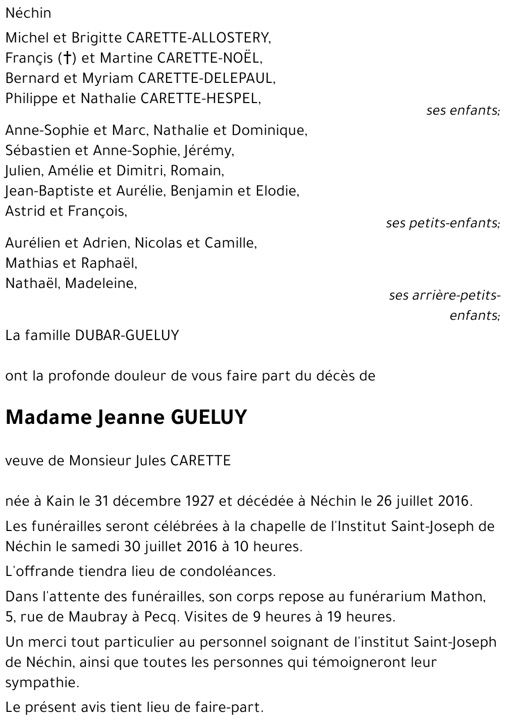 Jeanne GUELUY