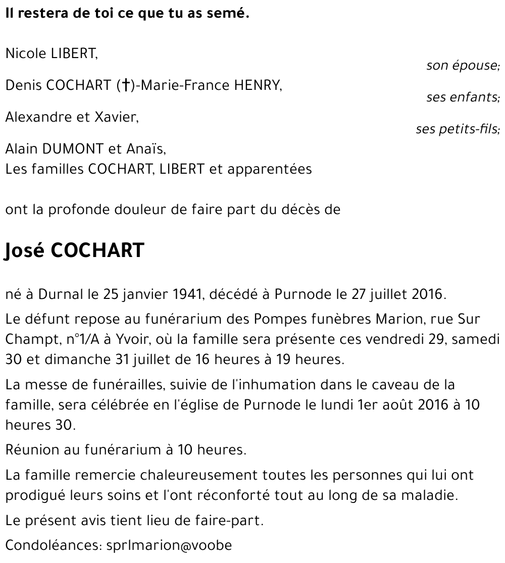 José COCHART