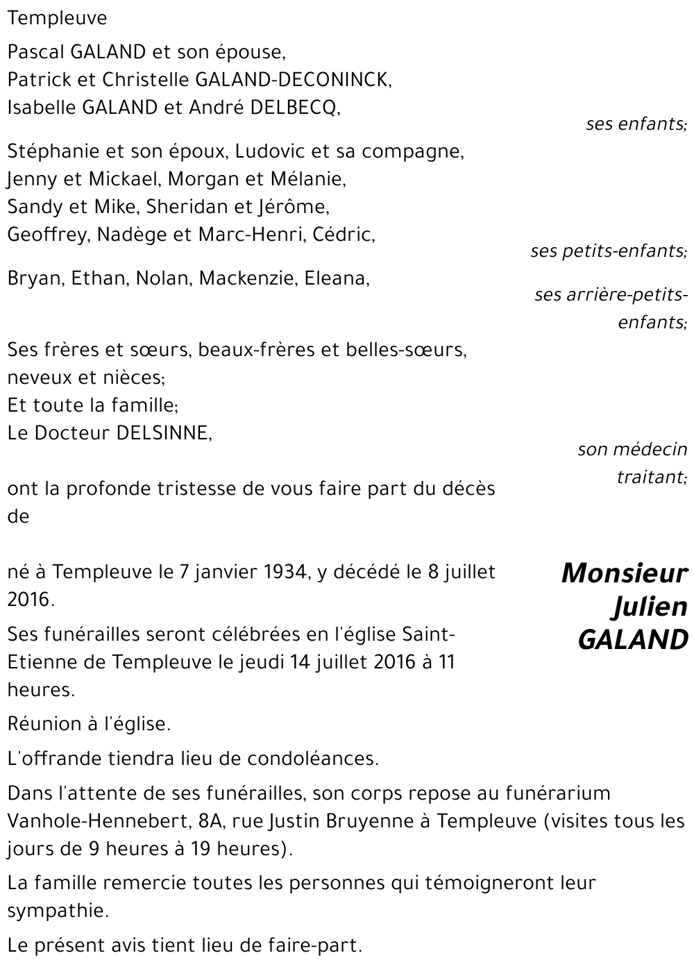Julien GALAND