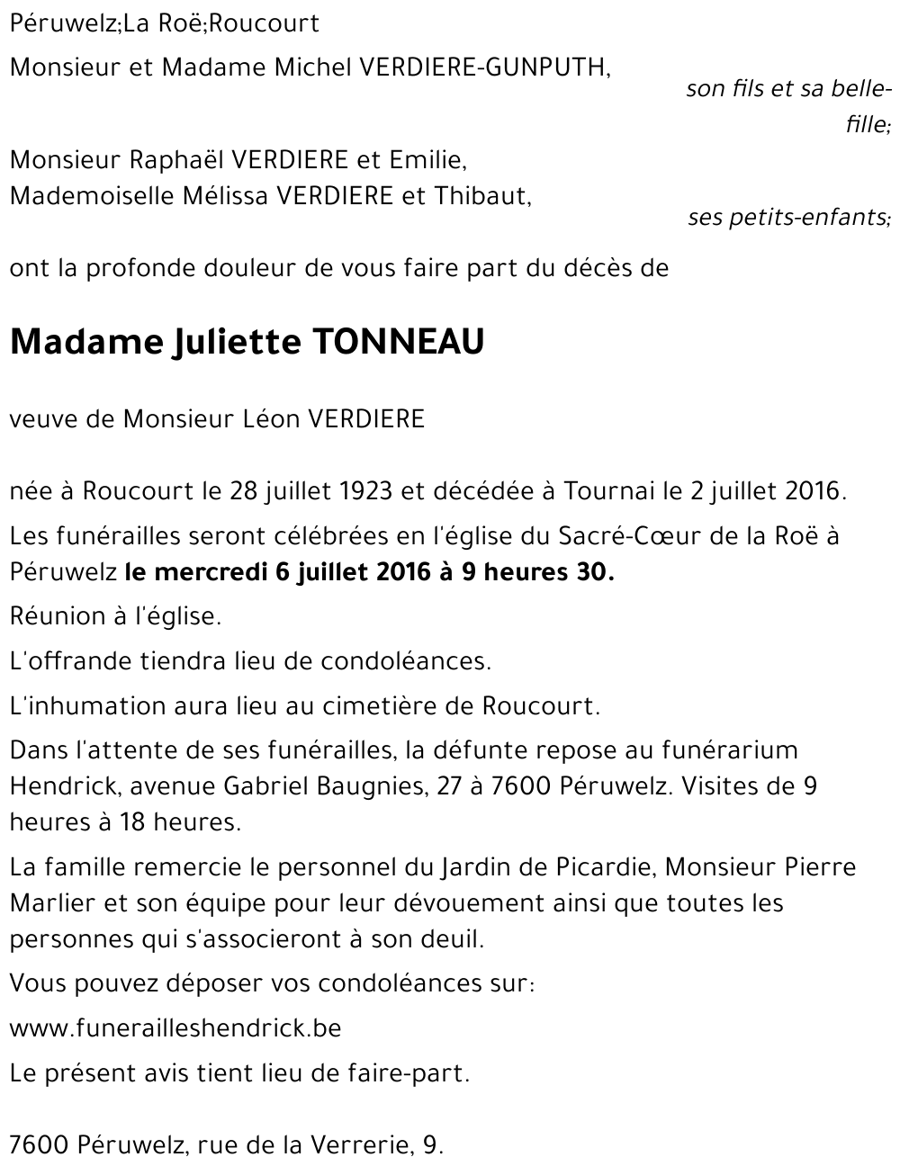 Juliette TONNEAU
