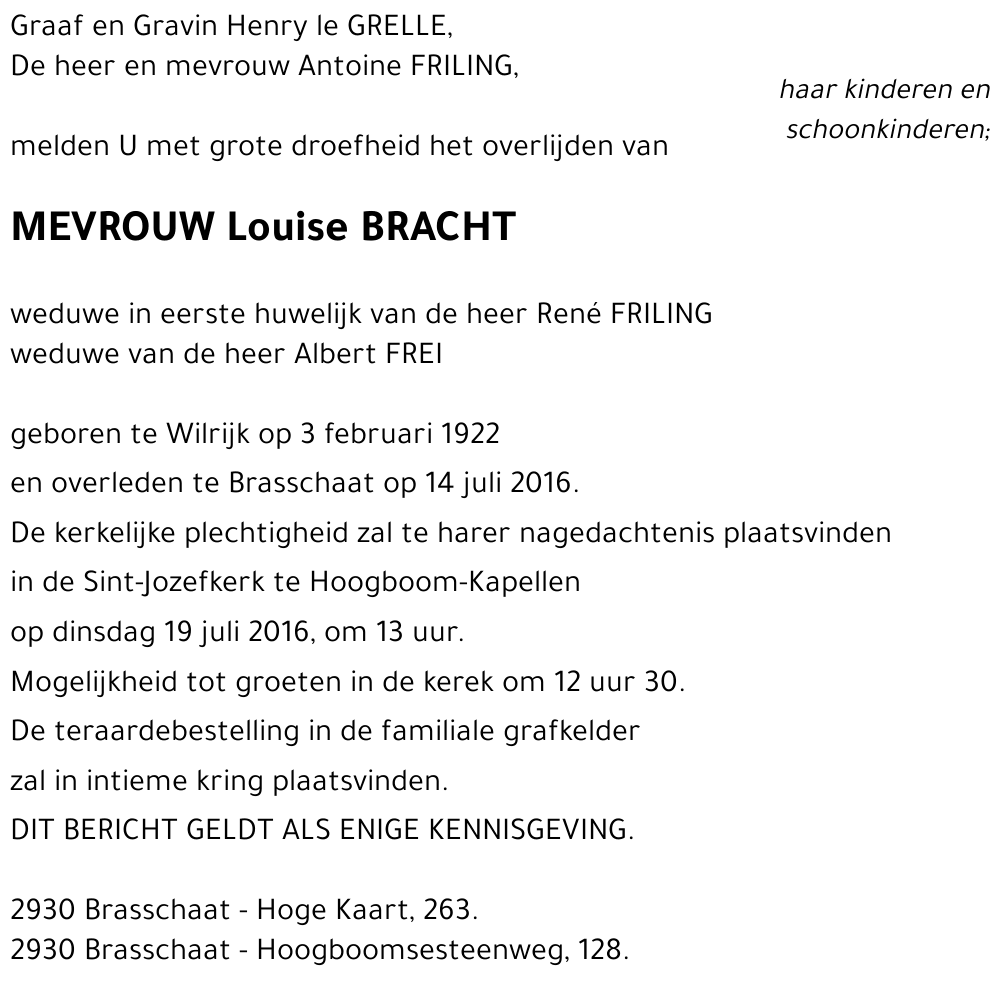 Louise BRACHT