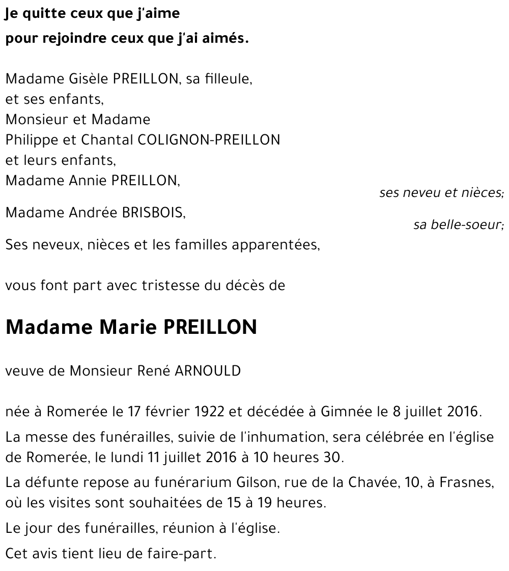 Marie PREILLON