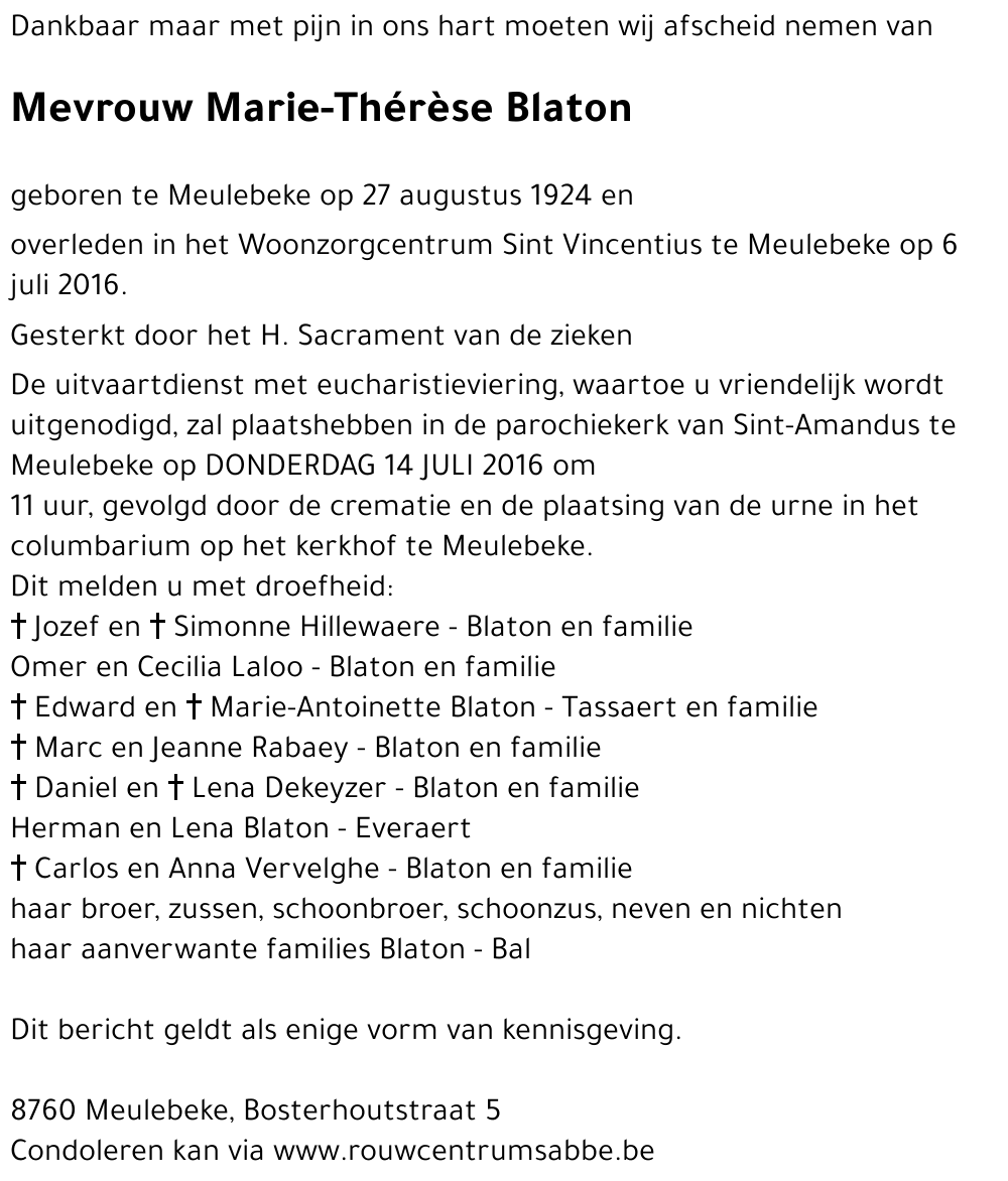 Marie-Thérèse Blaton