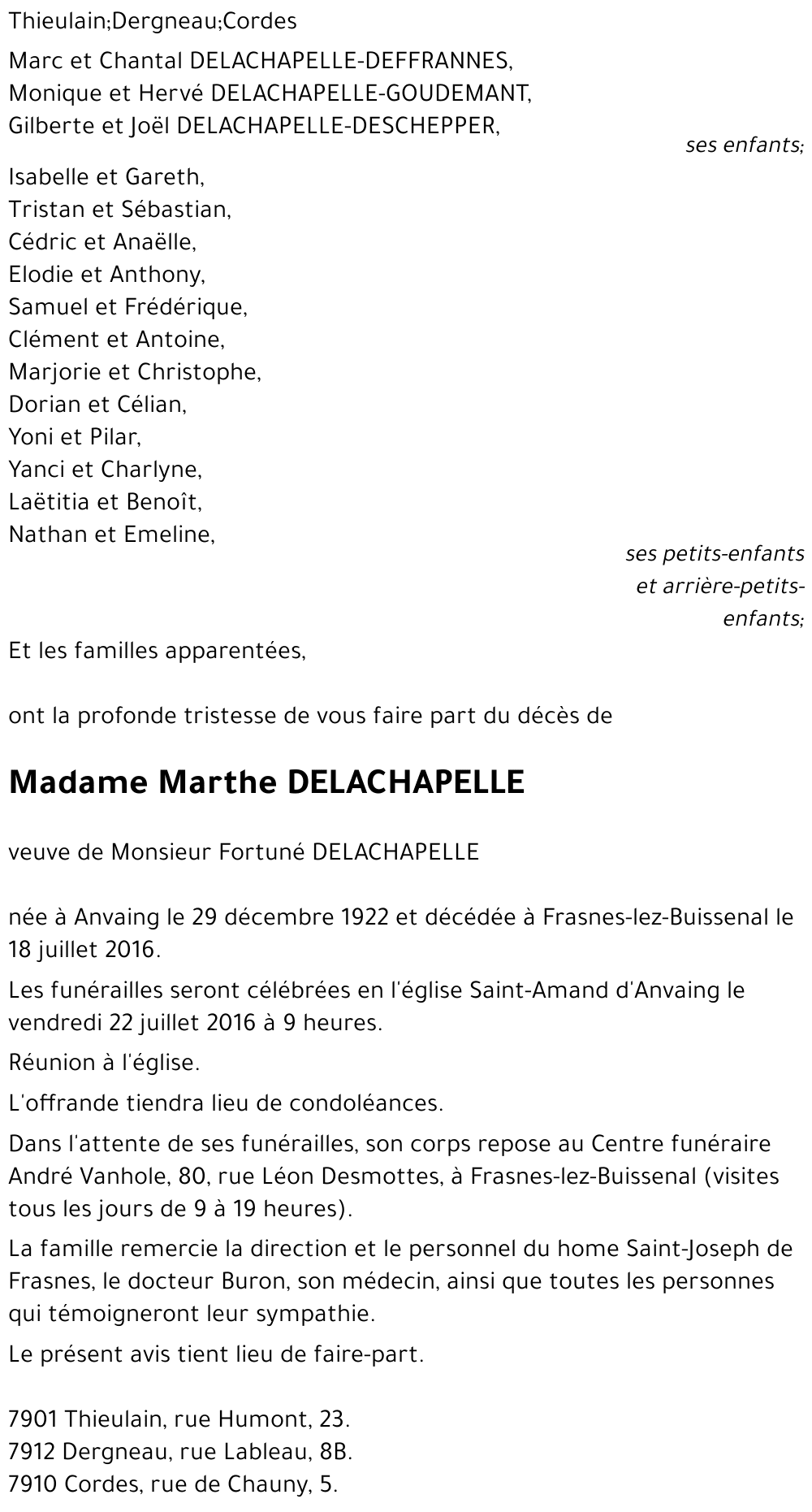 Marthe DELACHAPELLE