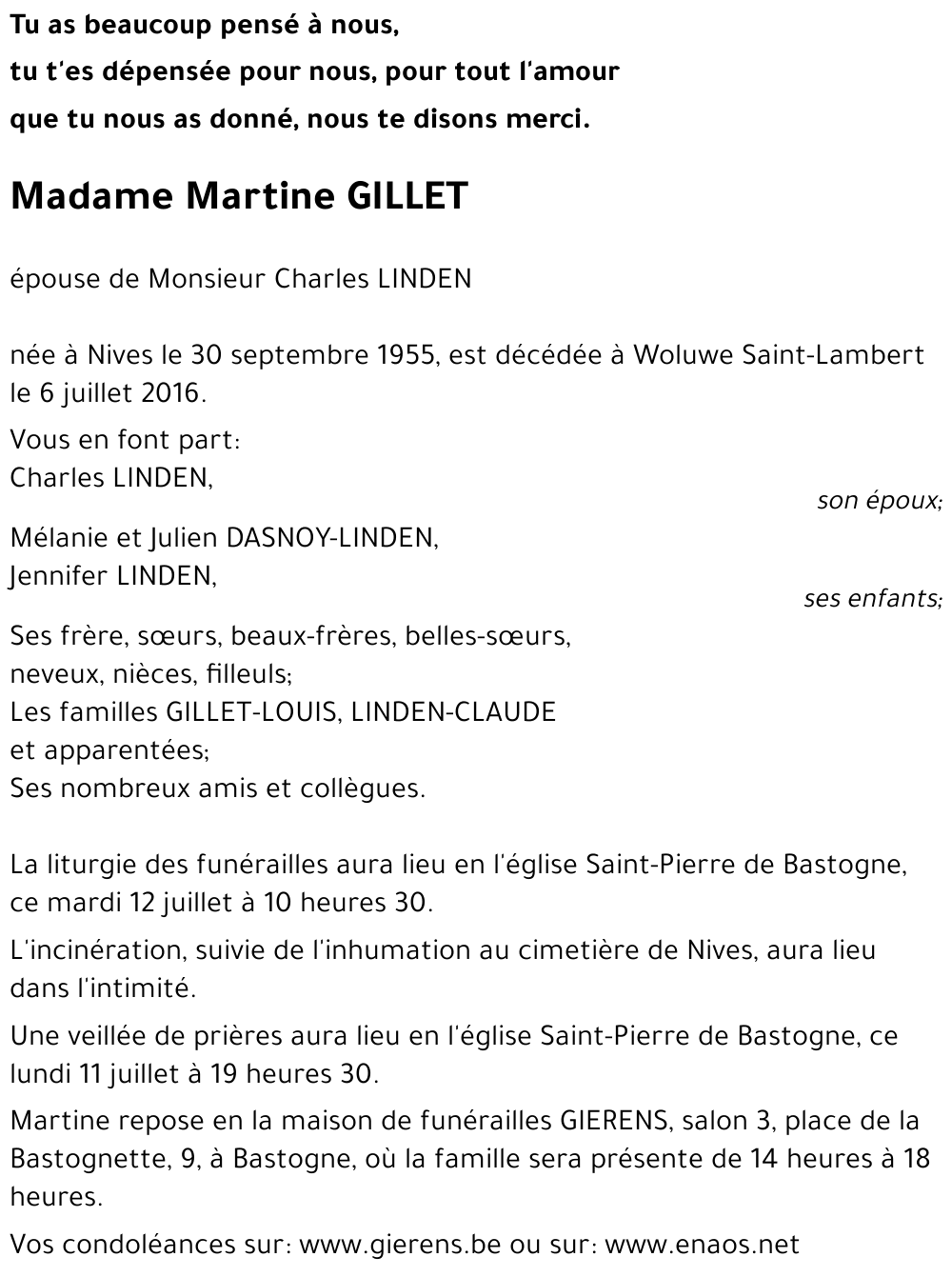 Martine GILLET