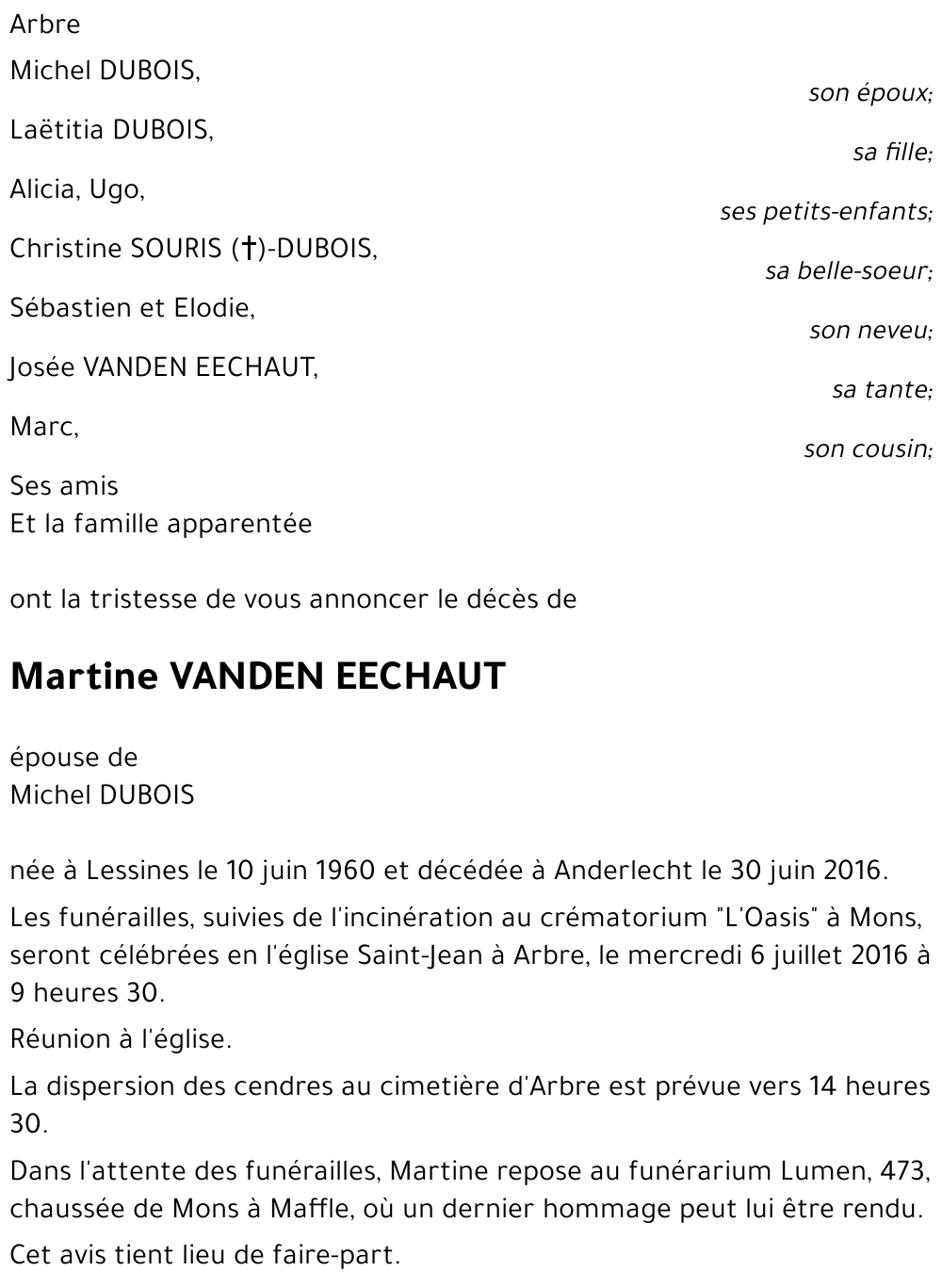 Martine VANDEN EECHAUT