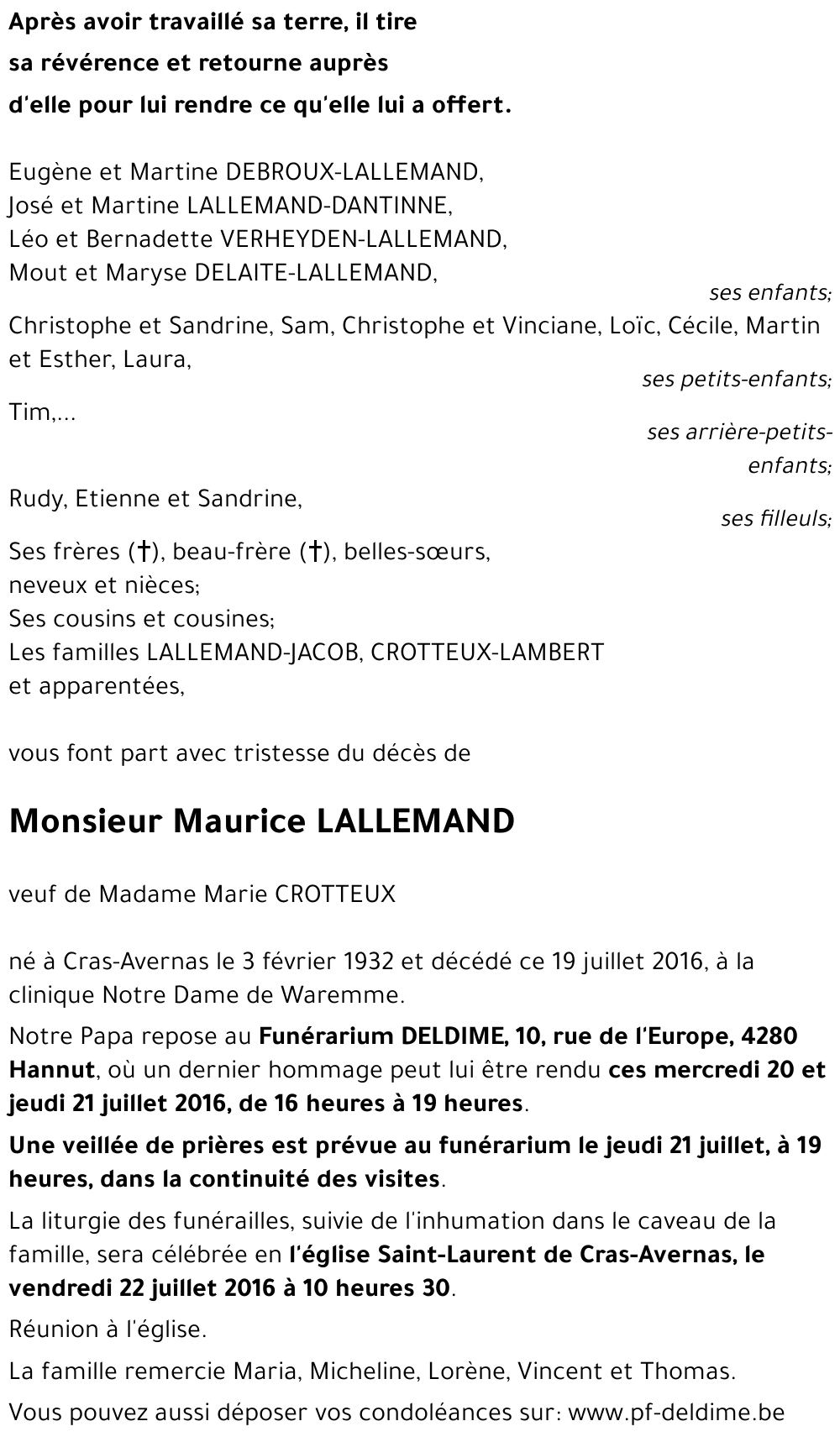 Maurice LALLEMAND