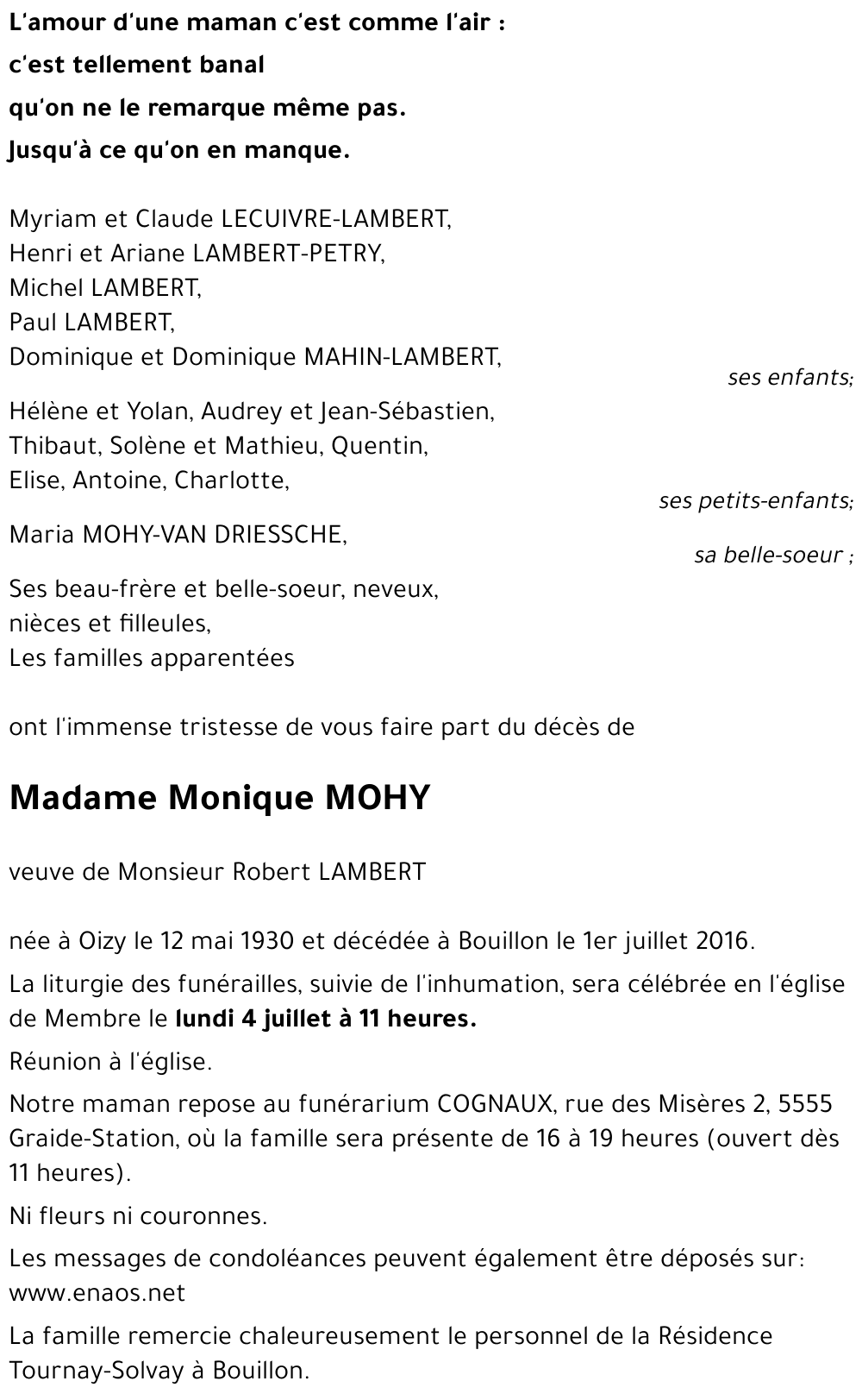 Monique MOHY